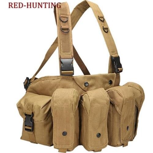 Tactical Vest Airsoft Ammo Chest Rig AK 47 Magazine Carrier Vest Combat Tactical Military Hunting Gear