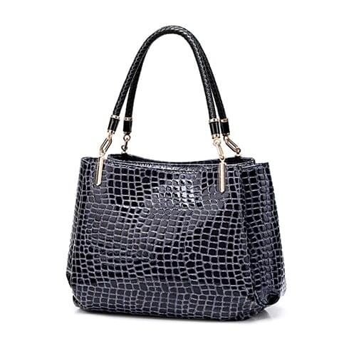 Large Capacity Shopping Tote Bags Fashion Alligator Casual Tote Shoulder Bags Top-Handle Bags Crocodile Pattern Luxury Designer
