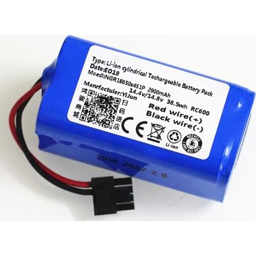 14.8V 2600mAh robot Vacuum Cleaner Battery Pack replacement for chuwi ilife v7 V7S Pro Robotic Sweeper High quality