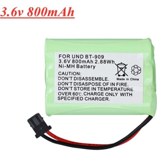 1pcs 3*AAA Ni-MH 3.6V 800mAh Rechargeable Cordless Phone Battery for Uniden BT-909 BT909