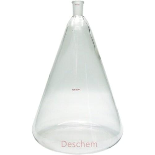 10000ml,24/40,Glass Erlenmeyer Flask,10 L,Conical Bottle,Lab Chemistry Glassware