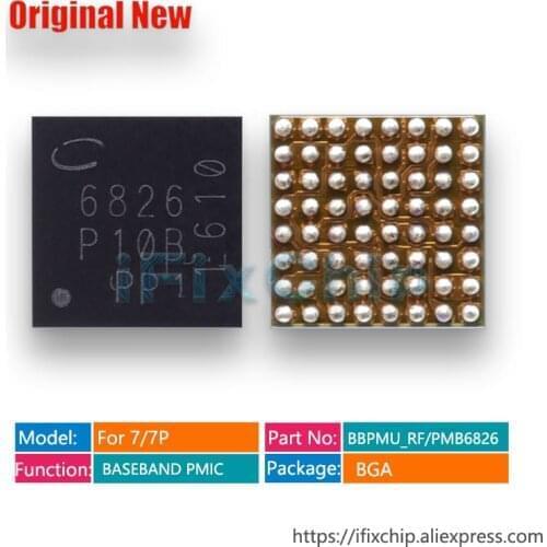 5pcs/lot BBPMU_RF/PMB6826 6826 for iphone 7plus/7/7 plus BASEBAND PMIC Power IC Chip