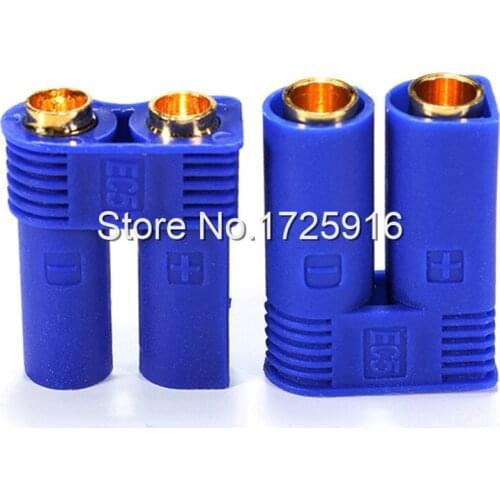 500 pairs/lot Male Female EC5 Gold Banana Plug Bullet Connector for silicone cable Battery Connectors DZ0102
