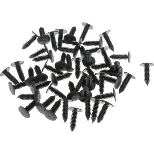 50x Universal Auto Interior Plastic Fasteners Trim Panel Retainer Clips A12