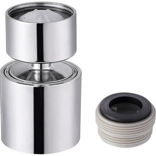 Samodra Faucet Aerator For kitchen 1.8GPM 360° Tap Aerator Solid Brass Universal Mixer aerator Dual Function Nozzle for faucet