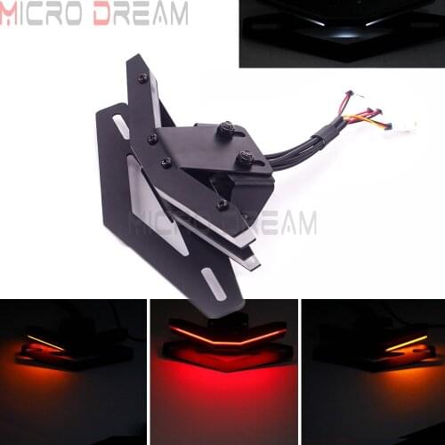 Rear Tail Tidy Fender Eliminator For 790 Racing Motorcycle Black License Plate Holder LED Turn Signal Lights 2017 2018 2019 2020