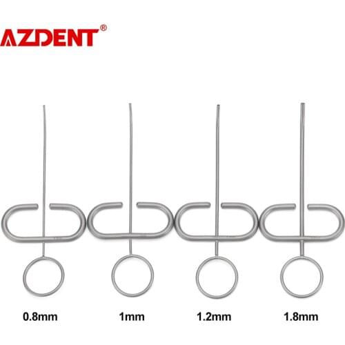 Azdent Dental SS Powder MTA Plugger Applicator Bone Implant Collector Scraper Graft Injector Syringe Carrier Curved Head
