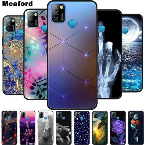 For Infinix Hot 10T 10S Case Shockproof Soft silicone TPU Back Cover For Infinix Hot 10 Lite Phone Cases Hot10S NFC Cute Cartoon