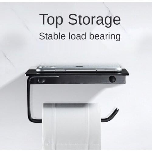 Bathroom Toilet Paper Towel Holder Paper Dispenser Pull and Tear Toilet Roll Holder Paper Towels Countertop Shelves Accessories