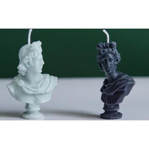 Candle Mold Silicone Statue Mold Home Decor Greece Character Sculpture Chocolate Soap Mold European Style Decoration Ornaments