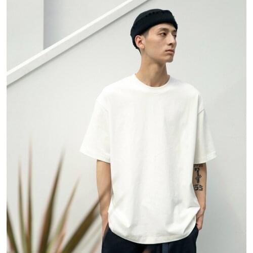 Oversized T Shirt Cotton Solid Summer Short Sleeve Womens T-shirt Harjauku Lady Tops Fashion Simple Round Neck Summer Tshirts