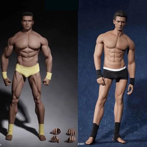 Hot Sale 1/6 M30 M31 M32 M33 M34 M35 Super Flexible seamless male doll Suntan Man body Steel Stainless Skeleton body TBLeague