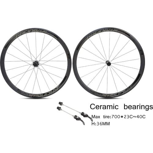 RETROSPEC AL36 ceramic road bike wheels 36mm depth 23mm width clincher aluminum alloy 700c wheelset