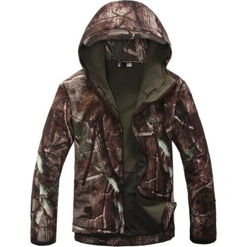 Outdoor sports Soft Shell V4 Military Tactical Jacket Men Waterproof Windproof Warm Camouflage Hooded Camo Army Clothing