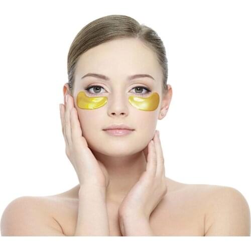 10 PCS/set Gold Crystal Collagen Eye Mask Hotsale Eye Patches For The Eye Moisturizing Anti-Wrinkle Remove Black Eye Face Care