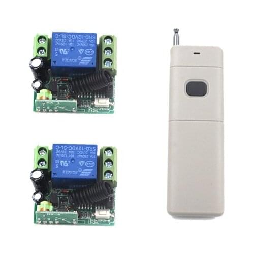 MITI-DC 12V 10A 1CH Rf Wireless on-off Remote Control Switch 315M /433.92MHZ transmitter and 2 receiver Free shipping SKU: 5377