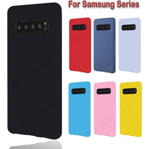 Candy Silicone Soft TPU Phone Case For Samsung Galaxy A51 A71 Note 8 9 10 S7 Edge S10e S8 S9 S10 S20 Plus S21 Ultra S20 FE Cover