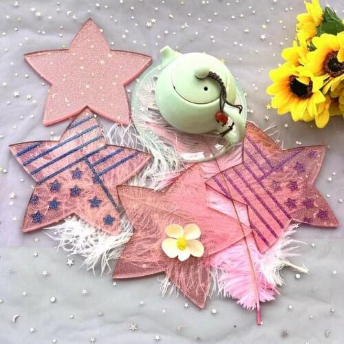 DIY Epoxy Star Coaster Bracket Combination Silicone Mirror Silicone Mold Resin Epoxy Kit and Molds Resin Molds Home Decoration