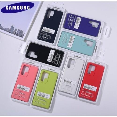 Original SAMSUNG Galaxy S21 Plus S21 Ultra Liquid Silicone Case High Quality Soft-Touch Back Protective Shells For S 21 S21+ 5G