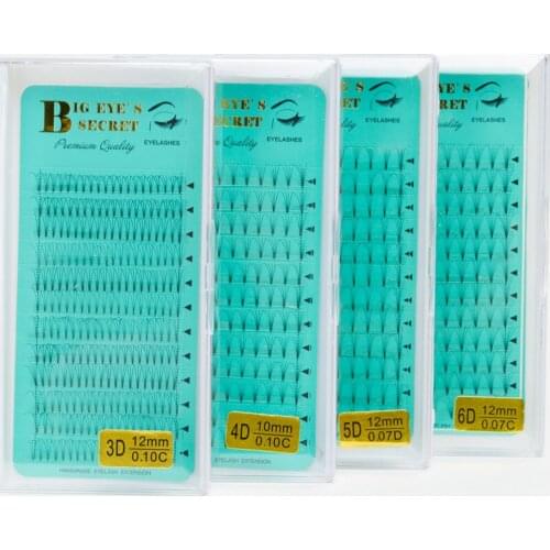 12 Rows Russian Volume Lashes Handmade Eyelashes Extension Pre Made Fans High Quality 3D 4D 5D 6D Free Shipping