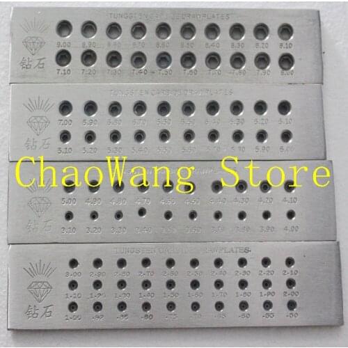 DIAMOND BRAND Hexagonal Drawplate Tungsten Carbide Drawplate Jewelry Drawplate