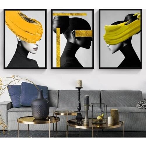 Modern Abstract Art Figure Canvas Painting Posters and Prints Cuadros Wall Art Pictures for Living Room Home Decoration Unframed
