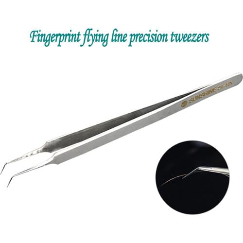 ST-14X Repair Special Tweezers Anti-static 0.01mm fingerprint Flight Line Wool picking clip Stainless Steel Precision tweezers