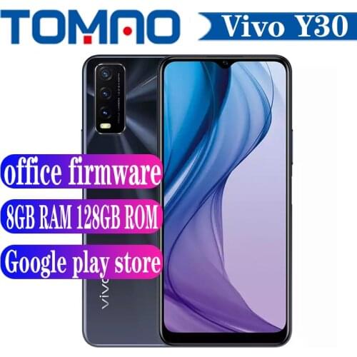 Vivo Y30 Mobile Phone 8GB RAM 128GB ROM Octa Core Snapdragon 460 5000mAh Battery 18W 13.0MP three Camera Android 10 google play