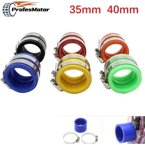 Motorcycle Carburetor Rubber Adapter Inlet Intake Pipe 35mm 40mm Fit For KEIHIN MIKUNI OKO KOSO PWK Carburetor accessory