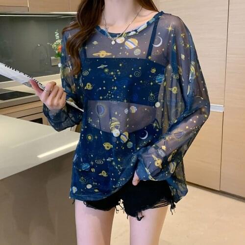 Блузки с принтом YONG YAO HONG China At AliExpress