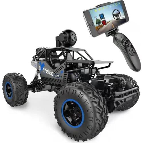 HD WIFI Camera RC Alloy Die Cast Car APP Control Mode Bigfoot Monster Climbing Off Road Remote Control Vehicle Boy Girl Gift