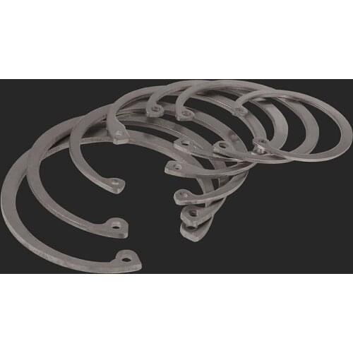 304 Stainless Steel Hole Inner Clamp Ring Spring Elastic Clamp Ring Inside Hole Chuck Ring C-type Spring Retaining Ring 5PCS