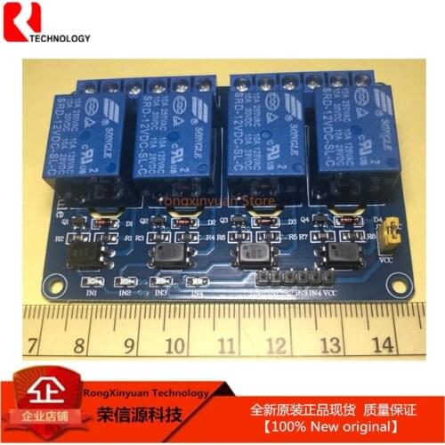 Relay Module 4 relays 4Channel Relay Module with lightOptocoupler Relay Output 4 Way Relay Module 12V for Arduino SRD-12VDC-SL-C