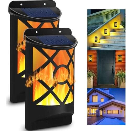 96LED Flickering Solar Flame Lights Outdoor Waterproof LED Solar Garden Light Flame Torches Holiday Lights For Courtyard Garden