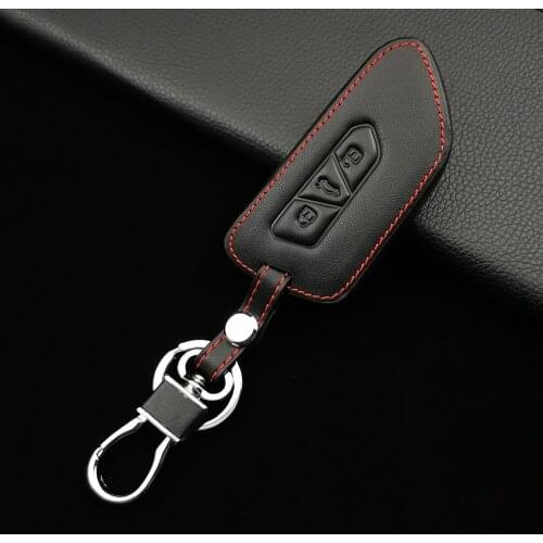 High quality leather key cover shell fob for seat leon 2021 leon mk4 for volkswagen VW Golf 8 Mk8 for skoda a8 2020 car key case