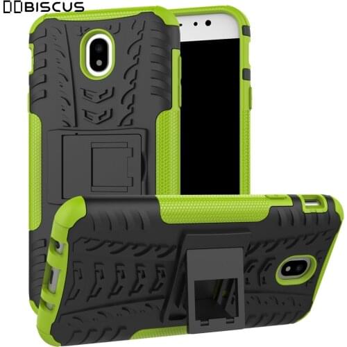 For Samsung Galaxy J7 2017 Pro J730F SM-J730F SM-J730F/DS SM-J730FM Case Hard Plastic Hybrid Soft Silicone Armor Stand Cover