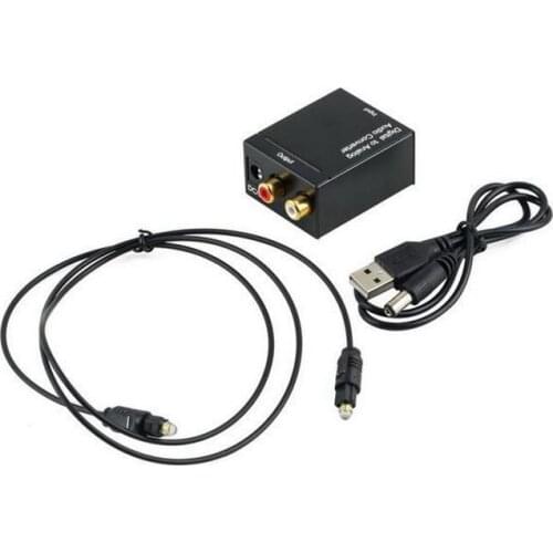 Digital Adaptador Optic Coaxial RCA Toslink Signal to Analog Audio Converter Adapter Cable