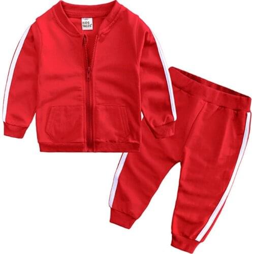 Baby boy girl clothes long-sleeved jacket + pants fashion sports two-piece cotton 2020hot sale 0-3 Age children quality clothing