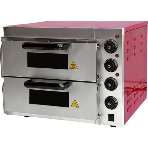 Double electric roasting pink oven household bread baking box pizza shop cake shop ~350 degrees 3000 watts PZ-ER2PR