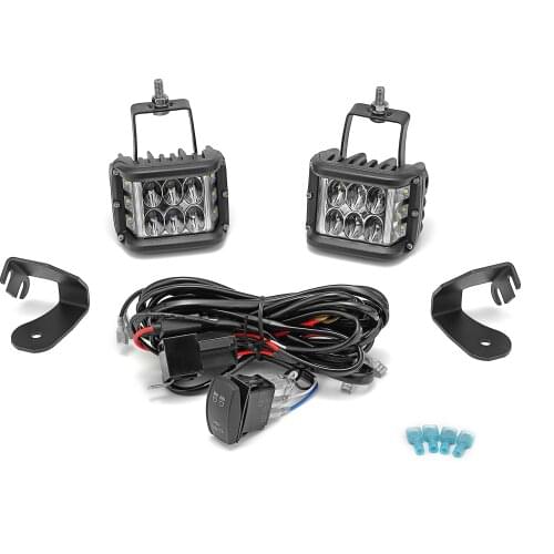 For Can Am Maverick Trail Sport 2018-2020 60W Work Light Side Pillar Square Car Led Lights Bracket Kits Lighting Exterior