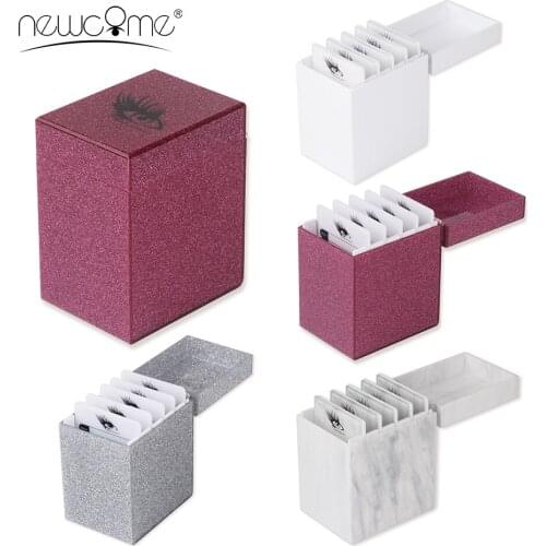5 Layers Eyelash Extension Storage Box Acrylic Lash Pallet Holder Case Grafting Eyelash Display Stand Grafting Eyelash Tools