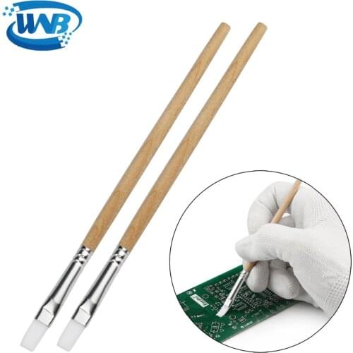 WNB 100pcs 130mm Tablet PCB Cleaning Repair Tools Soft Nylon Brush Dust Cleaner Computer Keyboard Cell Phone Paint Brush Kits