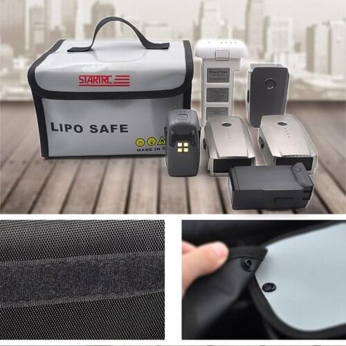 Battery Fireproof Waterproof Bag Lipo Battery Safety Bag For DJI Drone Mavic Mini Phantom 3 4 Battery Storage Bag