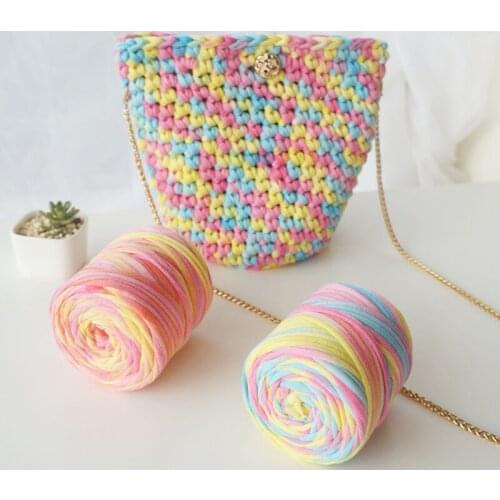 Flat Cloth Thread For Household Hand Knitting DIY Bag Carpet Cloth Yarns Thick Thread Fancy Yarns Weaving T-shirt Yarn