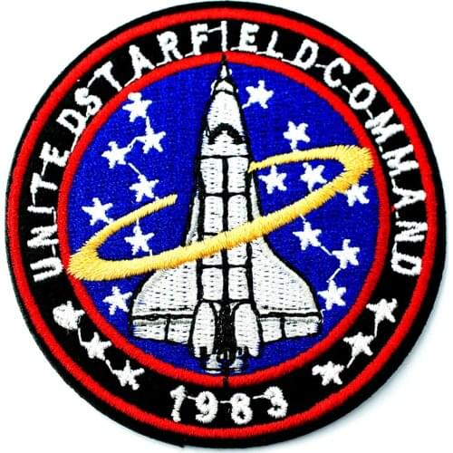 Rocket Size:7.2x7.2cm DIY Cloth Badges Mend Decorate Patch Jeans Bag Hat Clothes Apparel Sewing Decoration Applique Patches