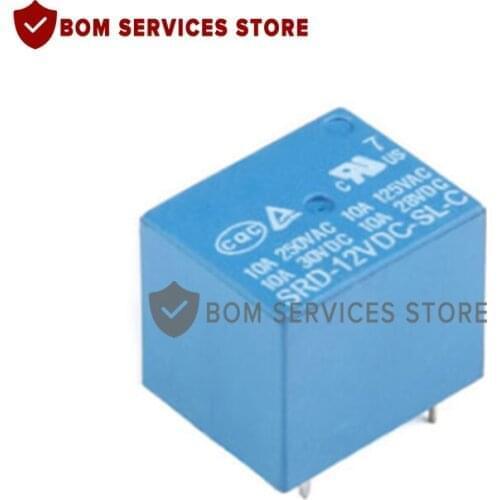 Time Relays SRD-03VDC-SL-C 5V 6V 9V 12V 24V DC 10A 48V AC SPDT NO Typc A 4PIN SPDT B-M Typc C 5PIN PCB T73
