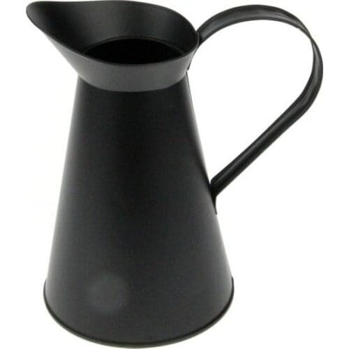 Modern Gift Italian Black Metal Vazo vase jarrón ваза vaso مزهرية