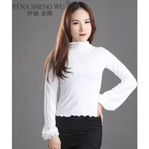 Belly Dance Top Loose Thick Shirt Long Sleeve Practice Clothes Oriental Dancewear Performance Clothing Female Autumn and Winter