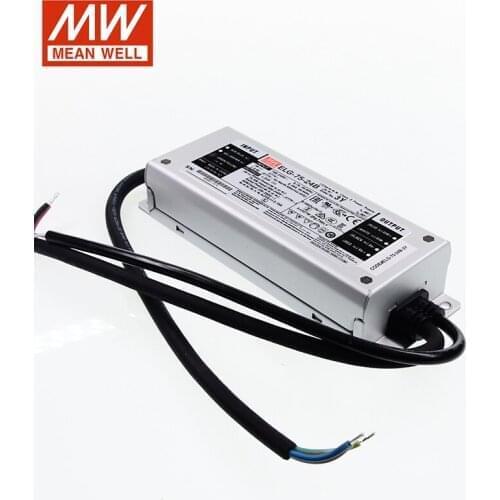 MEAN WELL ELG-75-48AB-3Y 75W 1.6A 48V Adjustable dimming LED Power Supply 110V/220V AC to 48V DC 1.6A IP65 led driver Dimmable