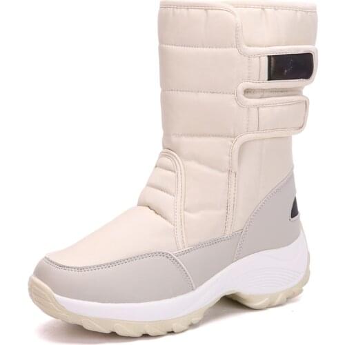 Women Boots Winter Keep Warm Mid Calf Snow Boots For Women Lovely Girls Winter Boots Outdoor Sneakers Fluff Plush Winter Shoes